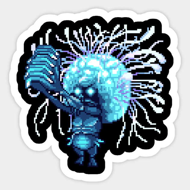 Celestial-Emissary Sticker by patackart